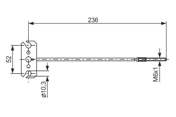 FREN TELİ. 236 MM - BOSCH