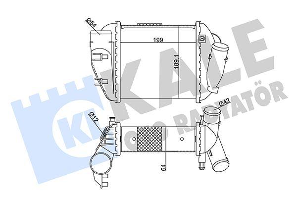 INTERCOOLER A4 2.5 TDI 03=> — KALE 352390 - KALE - OEM 8E0145805P