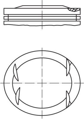 PİSTON COMPLETE (89.9)MM MERCEDES-BENZ - MAHLE