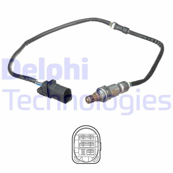 Ön OKSİJEN SENSÖRÜ AUDI-SEAT-SKODA-VWAUDI A1.A1 Sportback.A3.A3 Cabrio.A3 Sportback-SEAT Altea.Altea - DELPHI - OEM 03F906262