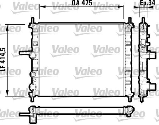 SU RADYATORU BRAVO-BRAVA-MAREA 1.4i-1.6i - VALEO - OEM 71736183
