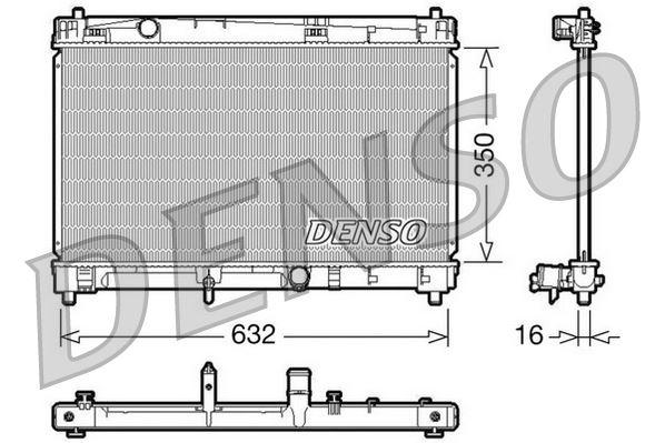 RADİATOR. ENGİNE COOLİNG TOYOTA YARIS (05-11) - DENSO - OEM 1640021310