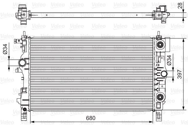 SU RADYATORU ASTRA J-ZAFIRA TOURER C-CRUZE 1.4-1.6 (A/T OTOMATIK SANZIMAN ) - VALEO - OEM 1300306