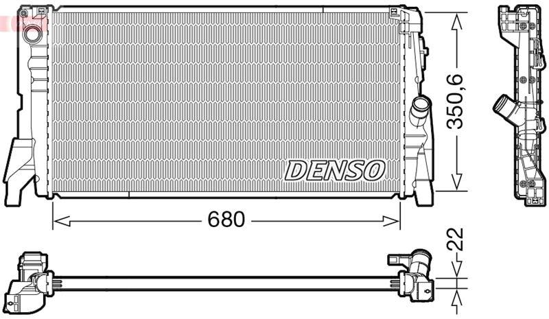 RADİATOR. ENGİNE COOLİNG MINI MINI (F55. F56) (13-) - DENSO