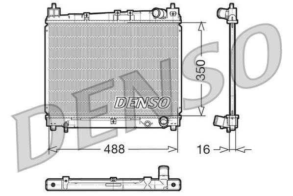 RADİATOR. ENGİNE COOLİNG TOYOTA YARIS (99-05) — DENSO DRM50006 - DENSO - OEM 1640021060