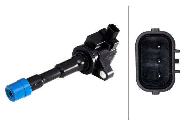 ATEŞLEME BOBİNİ (EGZOZ MANİFOLD TARAFI) HONDA JAZZ 1,4L L13A GD1 02-07 /CITY 1,4L L13A GE4 05-08 / CIVIC 1,3L HYBRID LDA2 06-> - HELLA - OEM 30521PWA003
