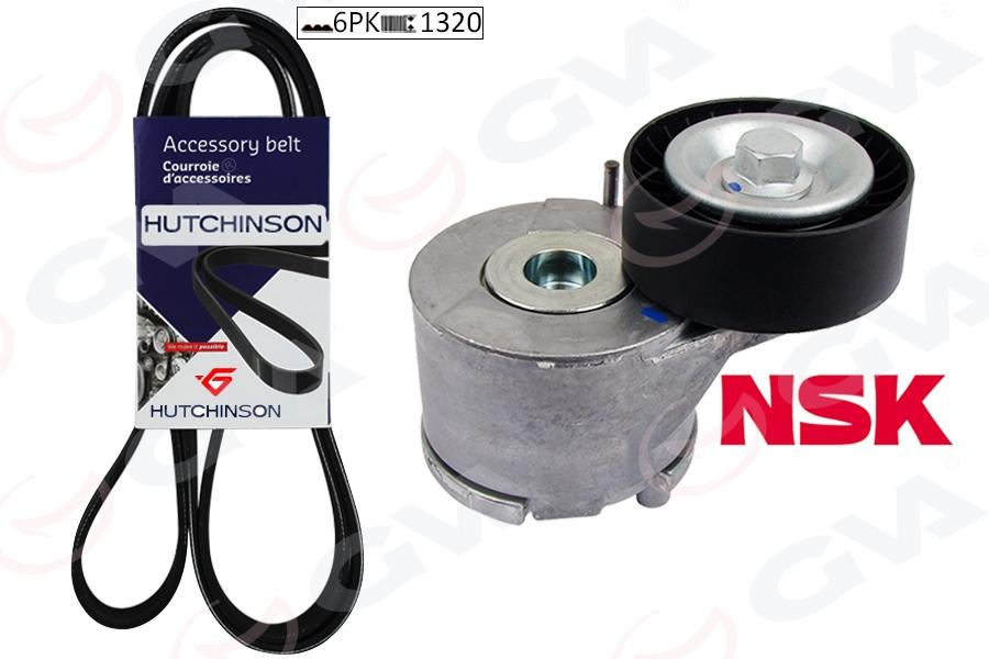 ALTERNATÖR GERGİ KİTİ FIORINO-LINEA-PUNTO-PUNTO EVO 1.3 DMTJ-AGILA 1.3 CDTİ (KLİMALI) (K026PK1320) - GVA - OEM 6340616