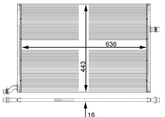 ILAVE SU RADYATORU MERCEDES C-CLASS W205 S205 C205 A205 - MAHLE - OEM A0995002003