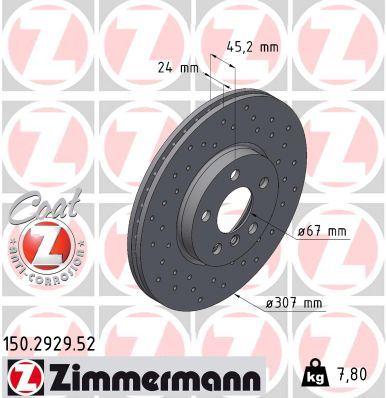 FREN DISKI ON BMW F40 F44 F45 F46 F48 F39 F70 F74 U06 U10 U11 U12 . MINI F54 F55 F56 F57 F60 F65 F66 DELIKLI - ZIMMERMANN - OEM 34116799351