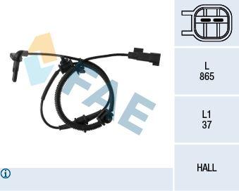 ABS TEKERLEK HIZ (DEVİR) SENSÖRÜ ÖN SAĞ-SOL ASTRA J-CRUZE 1.4-1.4 T-1.6-1.6 T 09=> - FAE - OEM 1247004