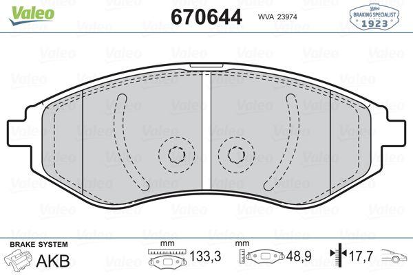 ÖN FREN BALATASI CHEVROLET AVEO 05> KALOS 02> - VALEO - OEM 94566892
