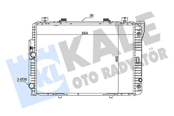 MOTOR SU RADYATORU MERCEDES S-CLASS W140 91>98 — KALE 351500 - KALE - OEM A1405000303