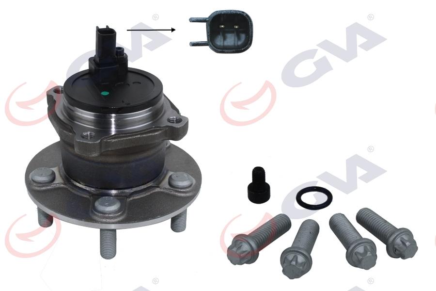 ARKA TEKER PORYASI RULMANLI FOCUS C-MAX 07>11 -FOCUS II 04>11 ABS Lİ (5 BİJON) SENSOR DAHIL - GVA - OEM 7M512C299AD
