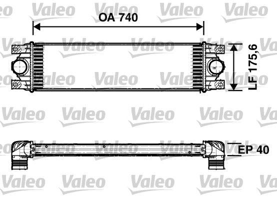 (x) TURBO RADYATÖRÜ (INTERCOOLER) MASTER II-III-MOVANO 2.5DCI (740x146x40) - VALEO - OEM 7701057121