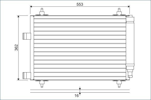 KONDENSER 307 - VALEO - OEM 6453-FH