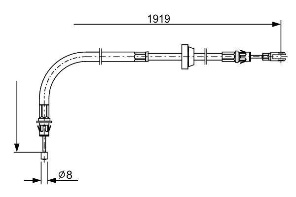 EL FREN TELLERİ ÖN TRANSIT V348 06>11 - BOSCH - OEM 7C1V