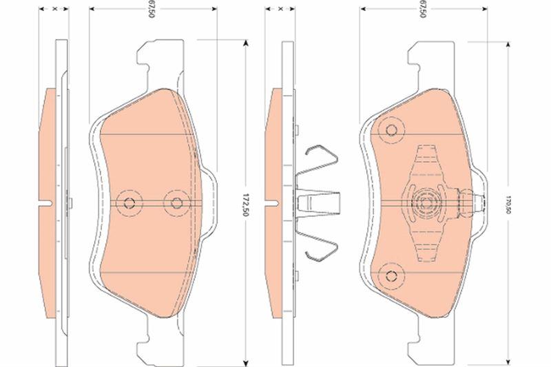 DİSK BALATA ÖN ESCAPE-MAZDA - TRW - OEM 4778223