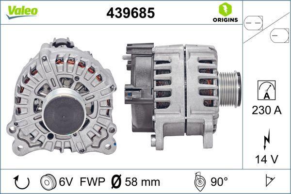 ALTERNATÖR VAG TUAREG P.CAYENNE V6 TDI - VALEO - OEM 03H903023D