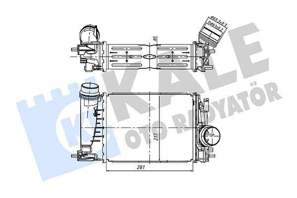 TURBO RADYATÖRÜ RENAULT MEGANE IV 15> SCENIC IV 15> KADJAR 15> CAPTUR I 13> TALISMAN 15> 1.3TCE (BRAZING) (281X217X80) - KALE - OEM 144962803R