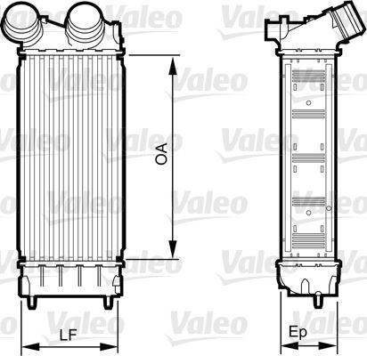 INTERCOOLER BRAZİNG INTERCOOLER A/M(300X145X76)308-3008-5008 1.2-1.6HDI-PARTNER-BERLINGO 1.6HDI 08> 96514 - VALEO - OEM 0384.N9