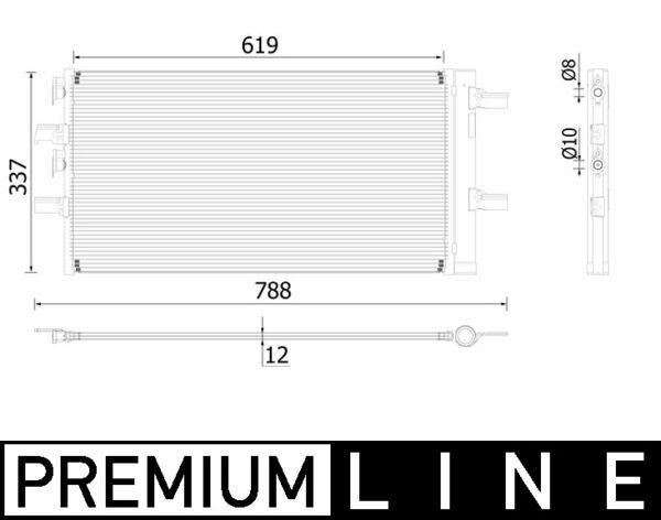 A/C-Kondensator BMW 2 (F45/46) / X1 / X2 - MAHLE