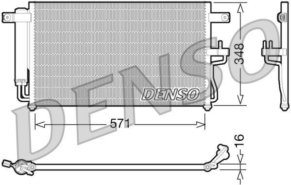 CONDENSER. AİR CONDİTİONİNG HYUNDAI ACCENT II (99-06) - DENSO - OEM 9760625500