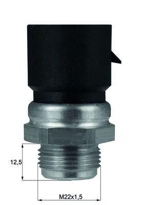 FAN MUSURU 105C OPEL ASTRA F 17TD CORSA A OMEGA B - MAHLE TERMOSTAT - OEM 1341039