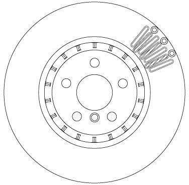 FREN DISKI ARKA BMW G20 G21 G22 G23 G26 G30 G31 G38 G32 G11 G12 G14 G15 G16 G01 G02 G05 G29 - TRW - OEM 34216860925