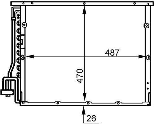 KLIMA RADYATORU BMW E36 - MAHLE - OEM 64538373004