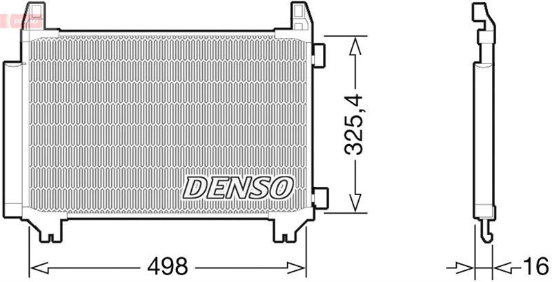 CONDENSER. AİR CONDİTİONİNG TOYOTA YARIS (10-) — DENSO DCN50028 - DENSO - OEM 4477704251