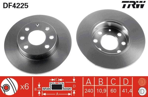 ON FREN DISKI AYNASI DUZ CORSA C Z10XE Z12XE - TRW - OEM 9195981
