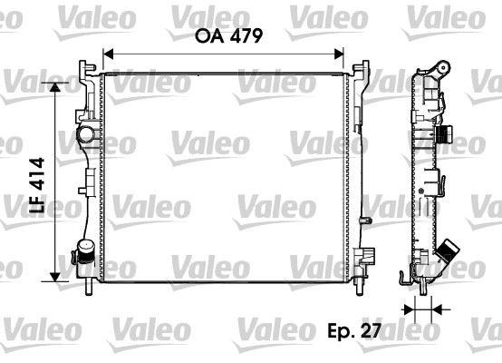 SU RADYATORU CLIO II SYMBOL II 1.5 DCI 2001-2012 - VALEO - OEM 8200245596