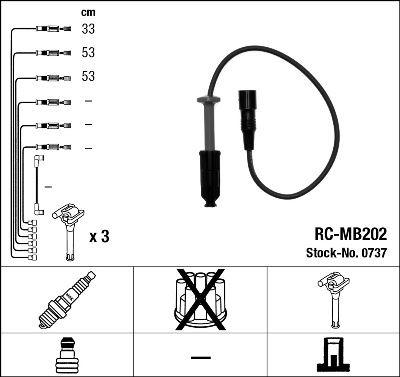RC-MB202 ATEŞLEME KABLOSU - NGK