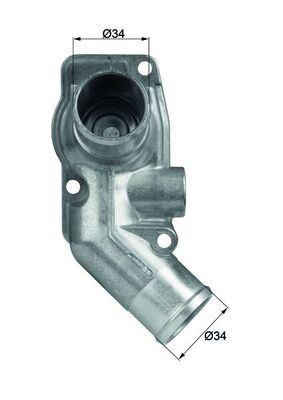 (x) TERMOSTAT (KOMPLE) ASTRA G -ZAFIRA 2.0 DTI 16V (92C) - MAHLE - OEM 6338004