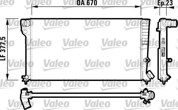 RADYATOR PARTNER BERLINGO — VALEO VAL-732517 - VALEO - OEM 1330-41