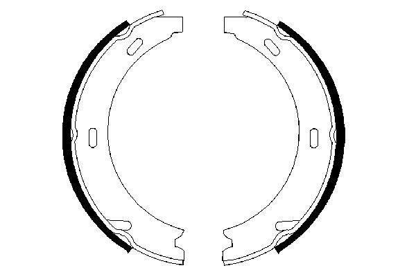 FREN BALATASI ARKA (PARK FRENI) MERCEDES W124 W210 W140 W220 R170 YAYLI - BOSCH - OEM A1404200920