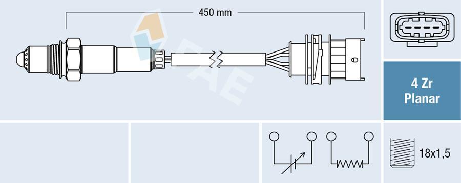 OKSİJEN SENSÖRÜ (POZİSYON 1) ASTRA J-CORSA D-E INSIGNIA A-MOKKA-MERIVA B-ZAFIRA C-ADAM-CRUZE-AVEO 1.2-1.4 A-B-D12XEL-A-B-D14XEL - FAE - OEM 55563348