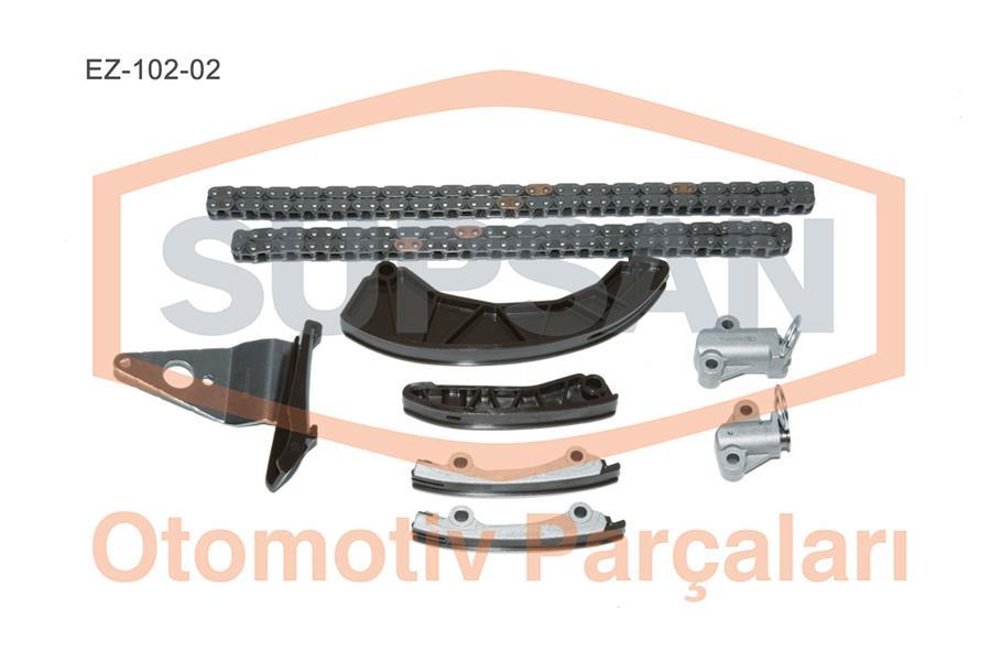 ZINCIR SETI HYUNDAI ACCENT ERA GETZ MATRIX TUCSON 15 CRDI 16V D4FA (8 PARCA) - SUPSAN - OEM 243512A100