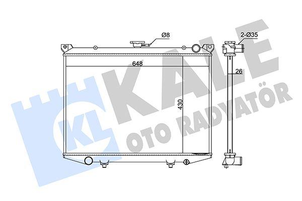 RADYATOR PICK UP (D21) TERRANO I (MT) AL PL BRZ - KALE - OEM 21400-3G300