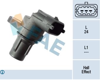 EKSANTRIK MILI KONUM SENSORU MERCEDES M112 M113 M266 M271 M272 W169 W245 W204 W211 W212 W221 - FAE - OEM A2729050043