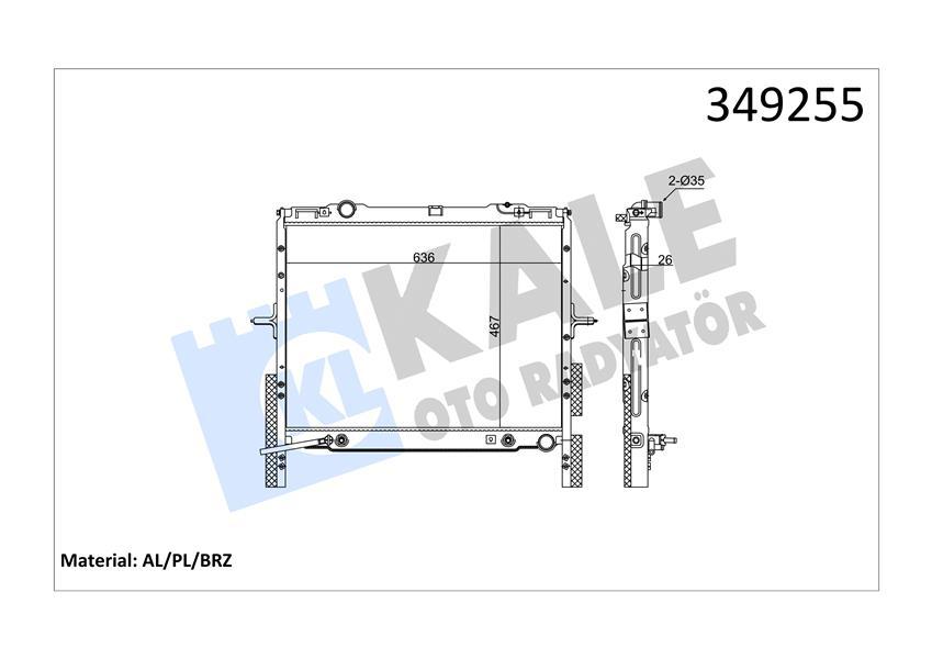RADYATOR SORENTO (AT) AL PL BRZ - KALE - OEM 253103E300