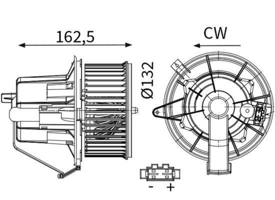 KALORİFER MOTORU C3 II-DS3 10> C4 CACTUS 14> (Klima otomatigine sahip araçlar için) - MAHLE - OEM 6441.CS