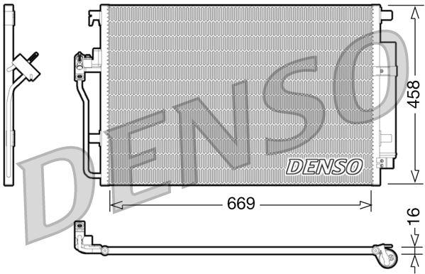 KLIMA RADYATORU MERCEDES SPRINTER B906 B907 B910 . VW CRAFTER 30-35-50 - DENSO - OEM A9065000454