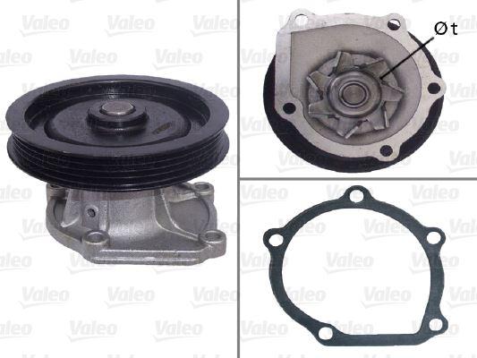 DEVİRDAİM SU POMPASI TOYOTA COROLLA 1.3L 2E 4E-FE EE100 EE111 94-00 / STARLET 1.3L EP91 96-98 (KASNAKLI) - VALEO - OEM 1610019226