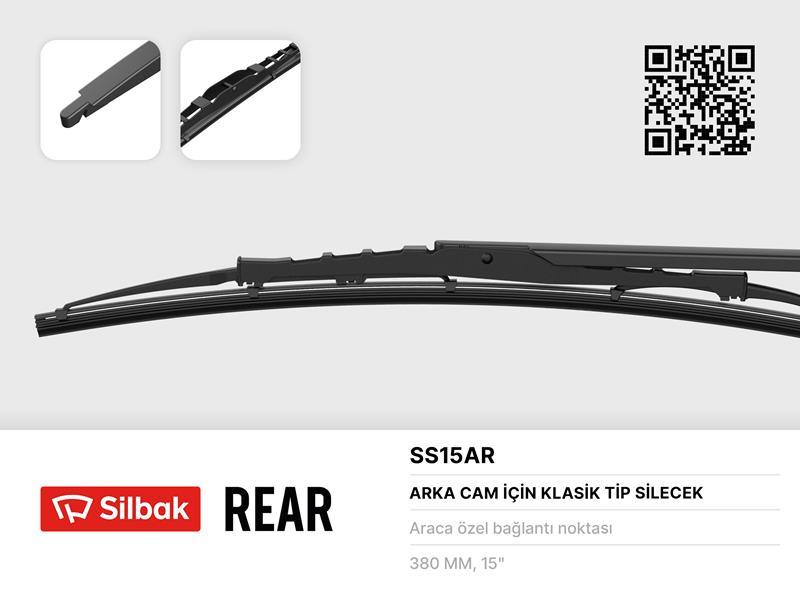 SİLECEK SÜPÜRGESİ ARKA 380mm FORD FOCUS II (07/04>01/06) - SILBAK