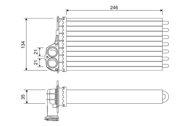 KALORIFER RADYATORU C3 - VALEO - OEM 6448-L0