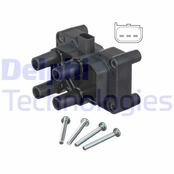 ATESLEME BOBINI FIESTA 01=> FOCUS II CMAX 04=> FUSION 1.4 1.6 MONDEO VOLVO S40 1.6 C30 - DELPHI - OEM 4M5G12029ZB