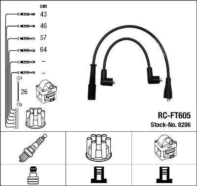 RC-FT605 ATEŞLEME KABLOSU - NGK