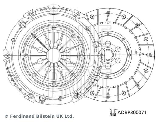 DEBRİYAJ SETİ TRANSİT (06).TRANSİT TOURNEO (06) - BLUEPRINT - OEM 1372532
