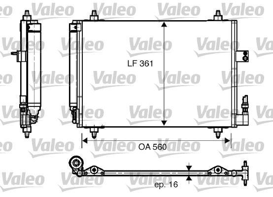 KONDENSER P407 2004 - VALEO - OEM 6455-CP